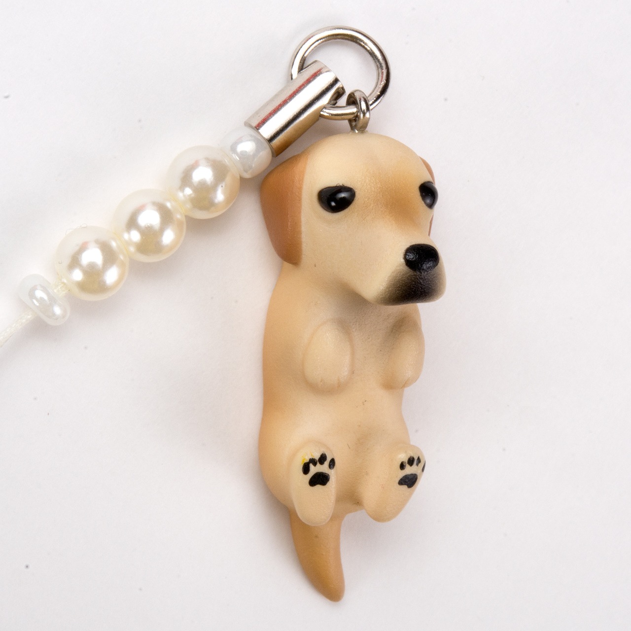 Dog 92 Labrador Retriever ラブラドール イエロー ビーズ ストラップ DN-1102