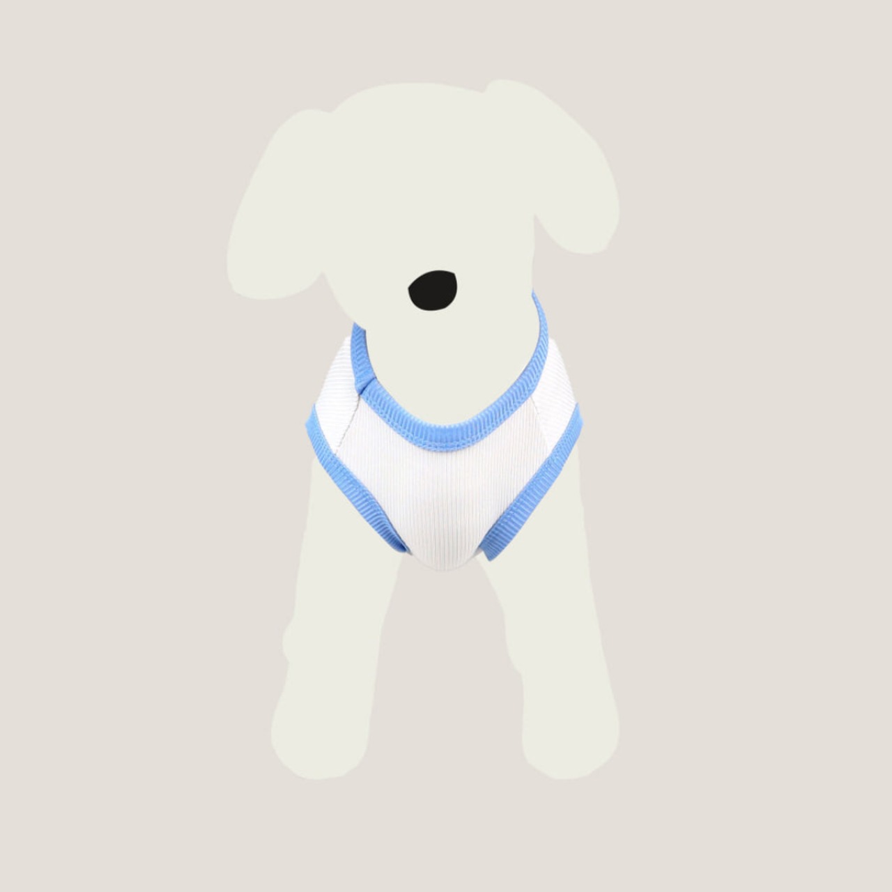 【予約】[ GOPE ] Coolever Dog Sleeveless｜Sky Blue × Ivory - 5
