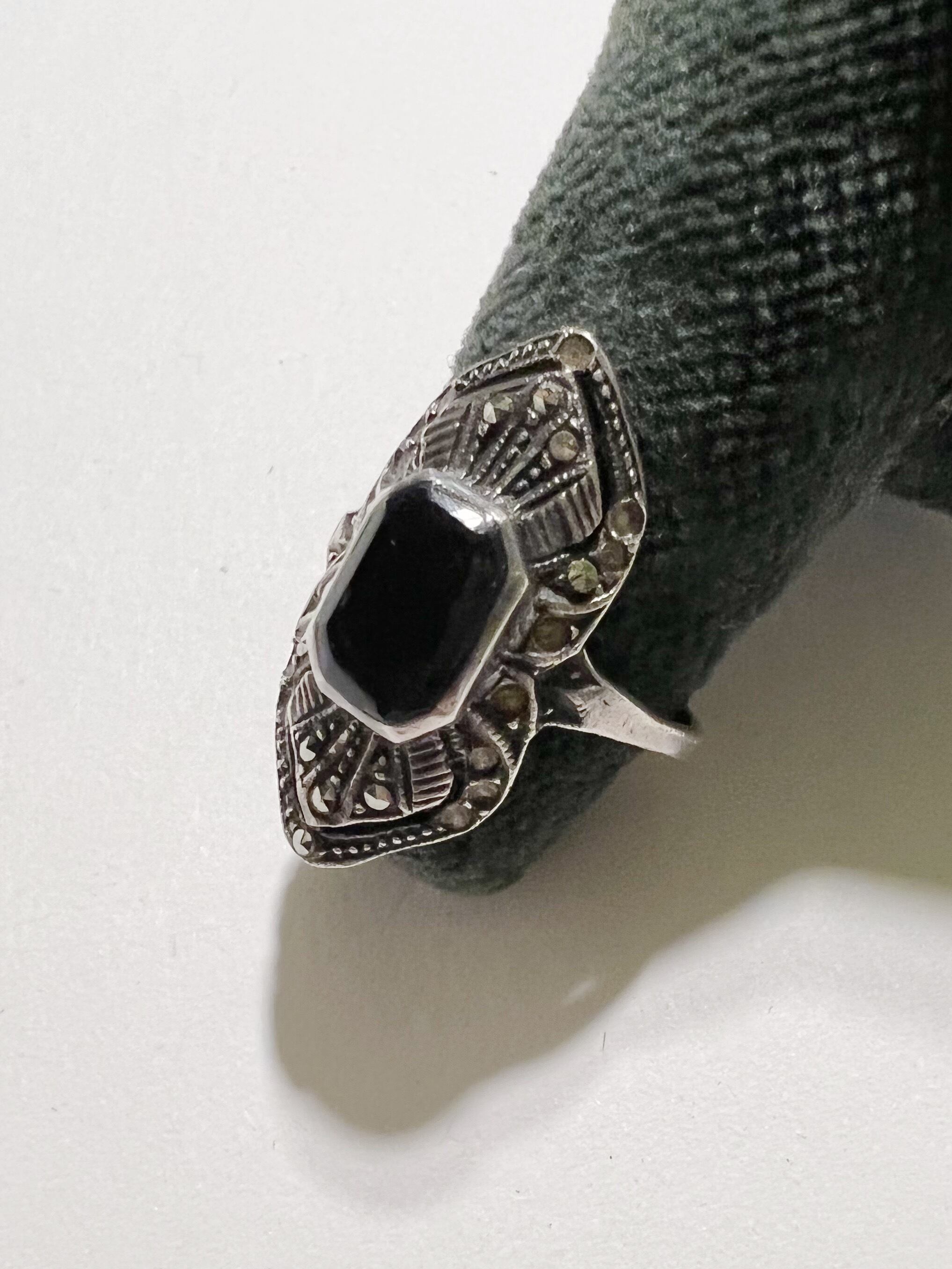 【11号】Vintage 925 silver × onix ring ( ヴィンテージ シルバー × オニキス リング 指輪 ) | Riyad  vintage shop powered by BASE