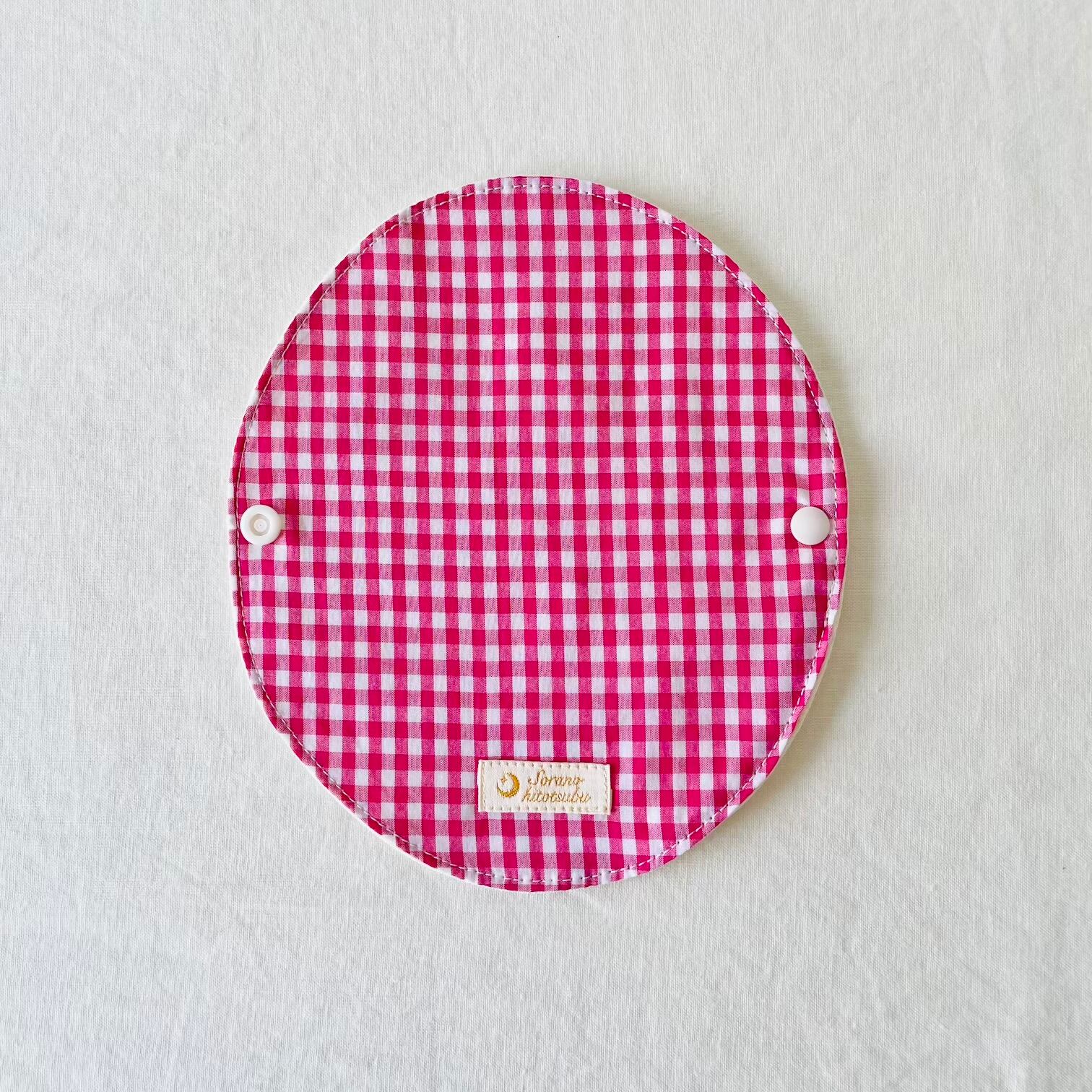薄手布ライナー「Berry pink な check」