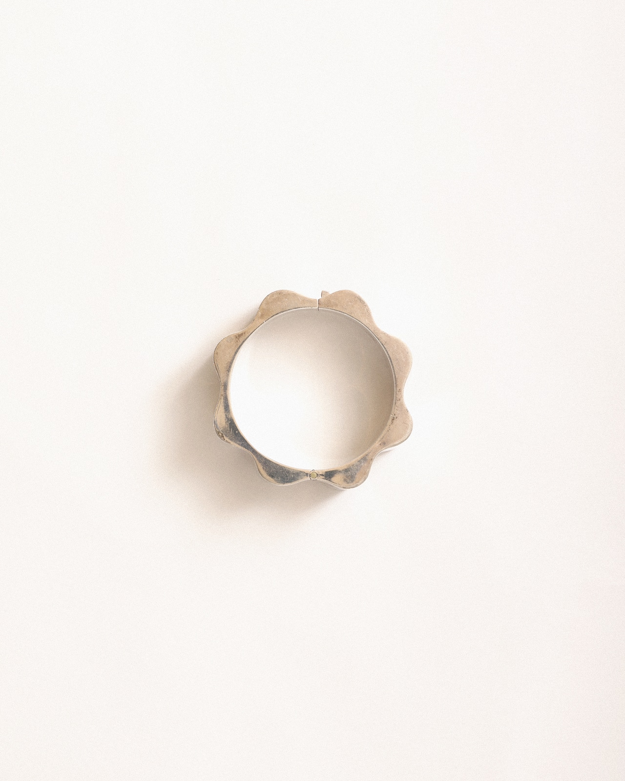 1980's Mexican Silver / Wavy Lock Cuff