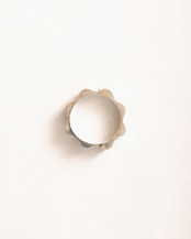 1980's Mexican Silver / Wavy Lock Cuff