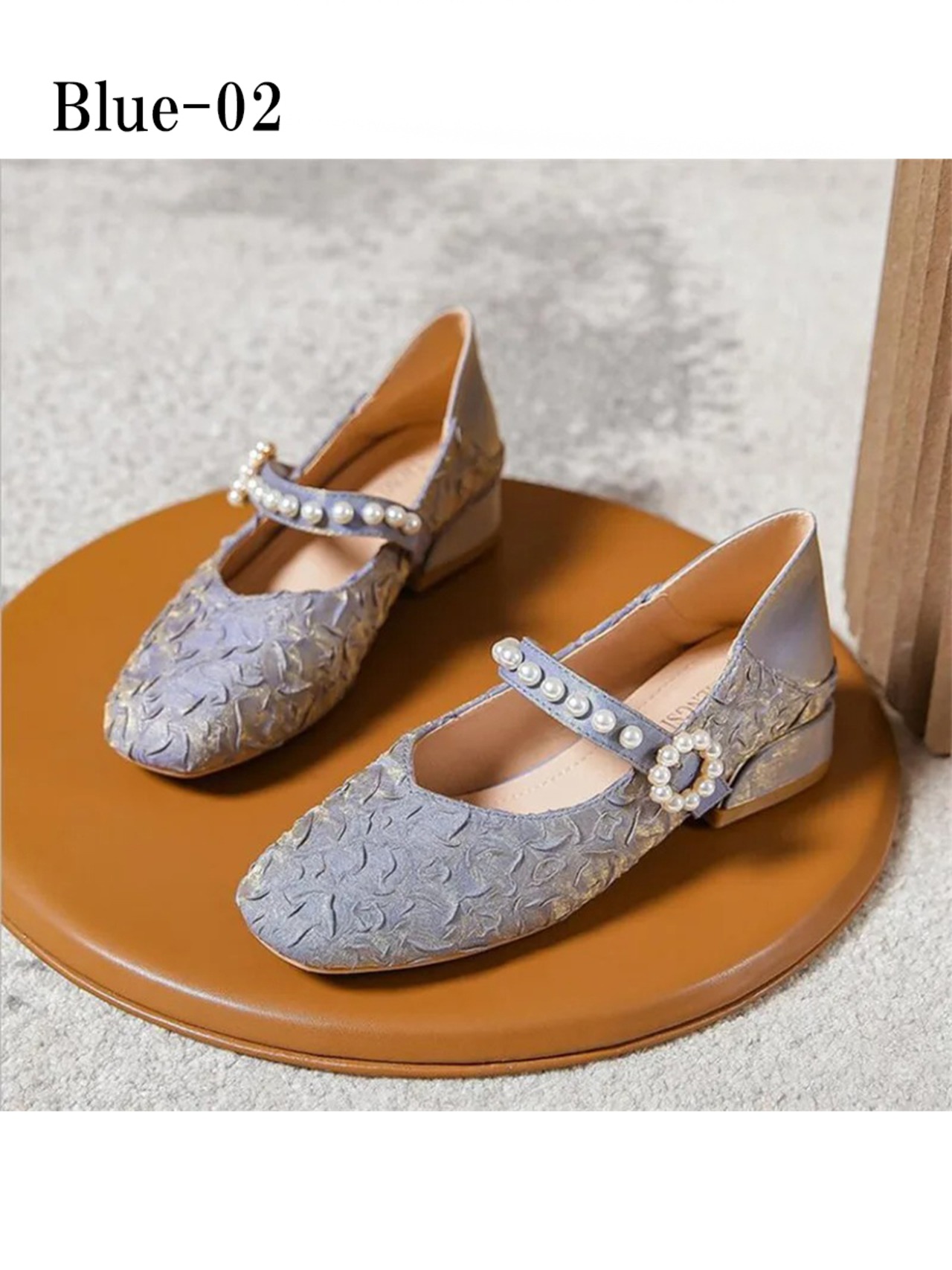 【0292】Ribbon Pearl Lace Pumps Shoes