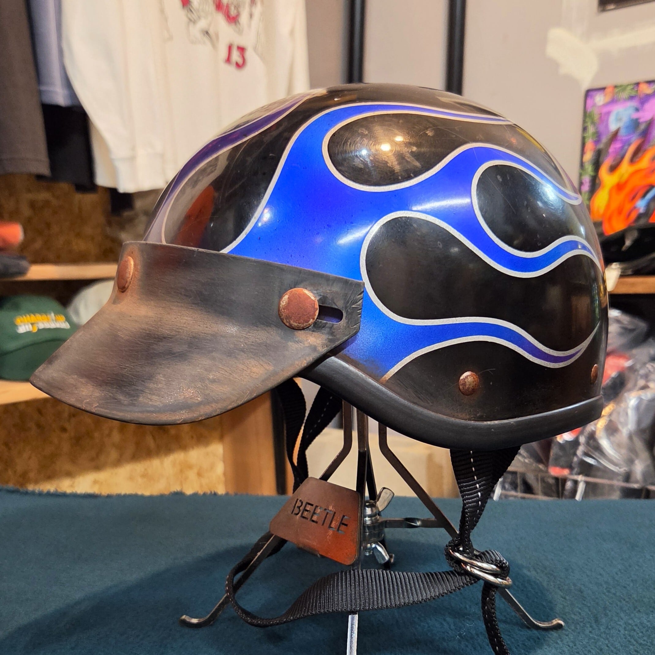 一点限り【aging paint helmet⑯】OCEANBEETLE MTX | ChargeUp