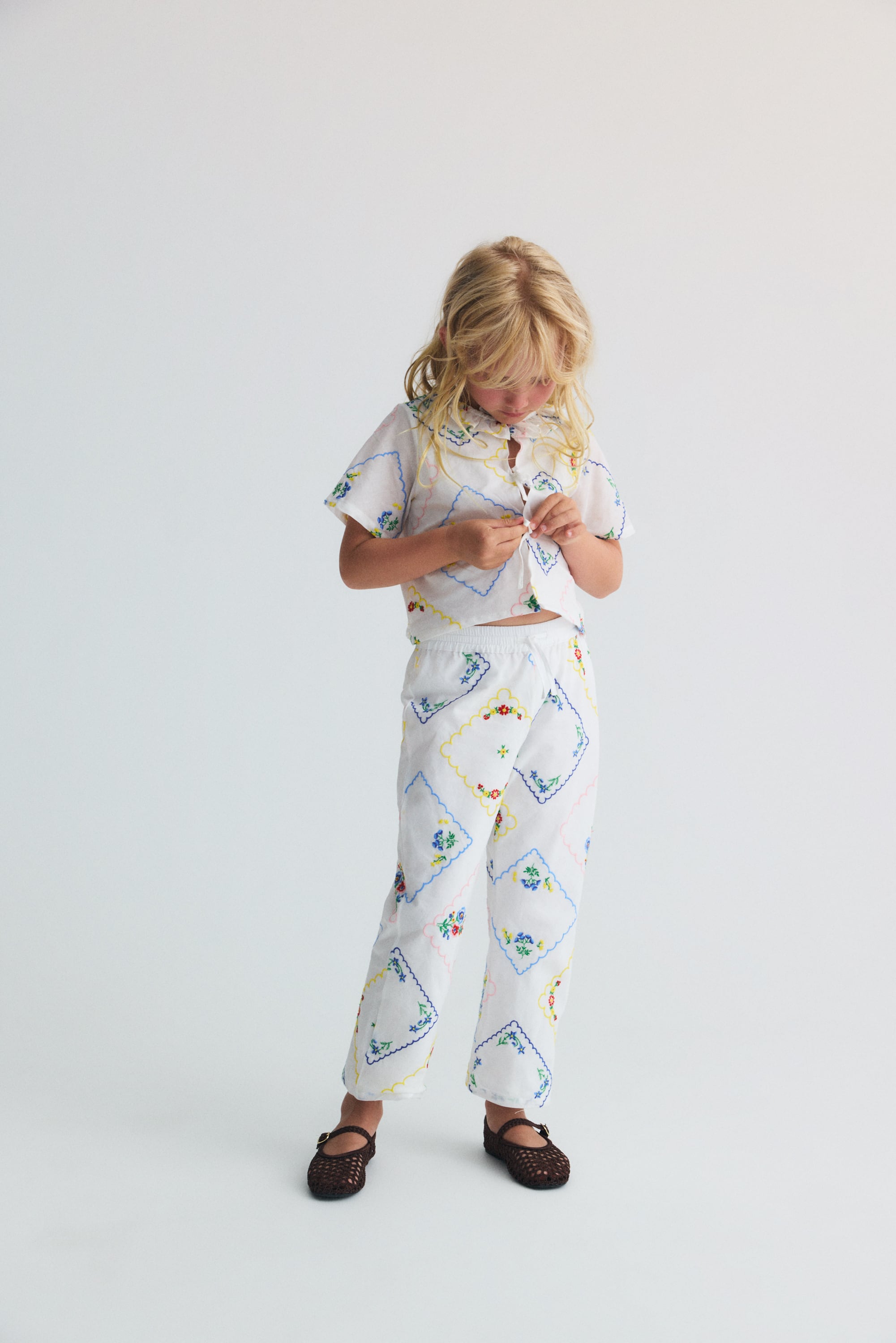 The New Society》Jacinthe Pant - Multicolor Embroidery | racconto