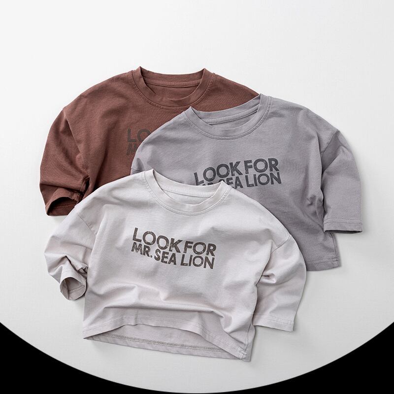 【BABY&KID】2025新作 英字柄トップス