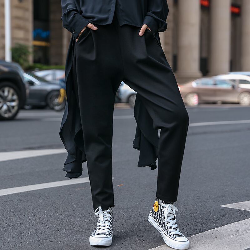 パンツ スプリングオータムカジュアルルーズ薄手 大きめサイズ 春物 秋物 ラブタオタオダレンハウス1782966700