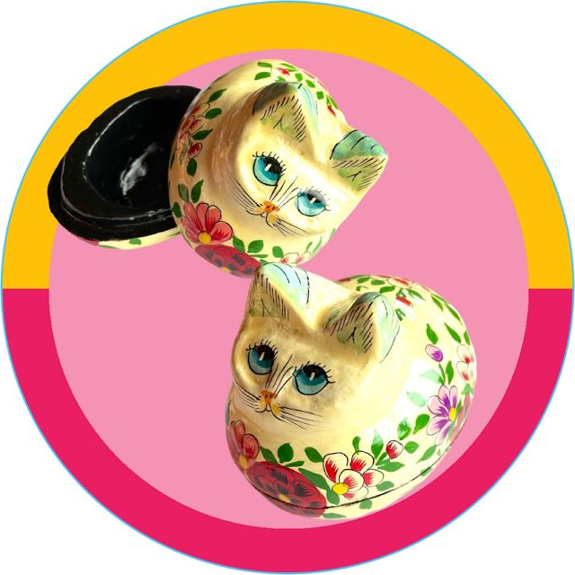 再入荷】ペーパーマッシュの小物入れ flower orange / M