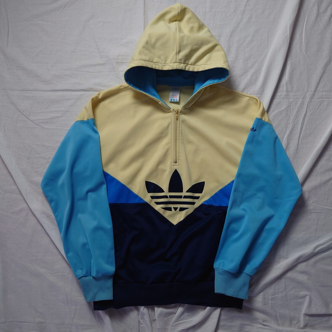希少】adidas アディダス 西ドイツ トラックジャケット ハーフジップ 