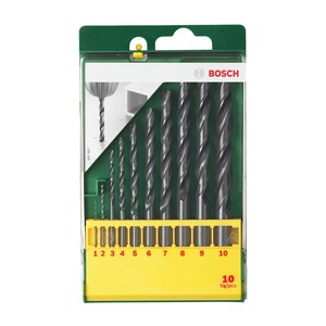 【努力特価】BOSCH(ボッシュ) 鉄工ドリルビットセット〔PR-MD10〕