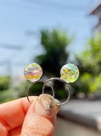 指先にきらめく夏の思い出｜ヨーヨーのミニチュアリング　水風船　サージカルステンレス　フリーサイズ