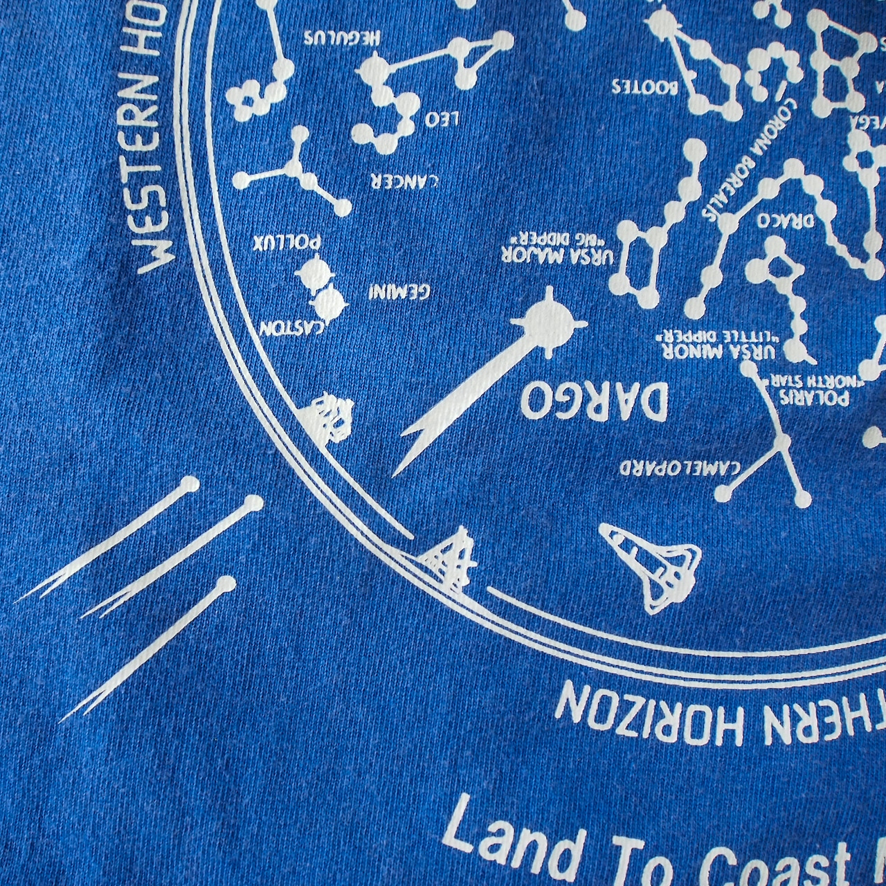 【DARGO】"天体観測" 6onz Sun Fade T-shirt(BLUE)
