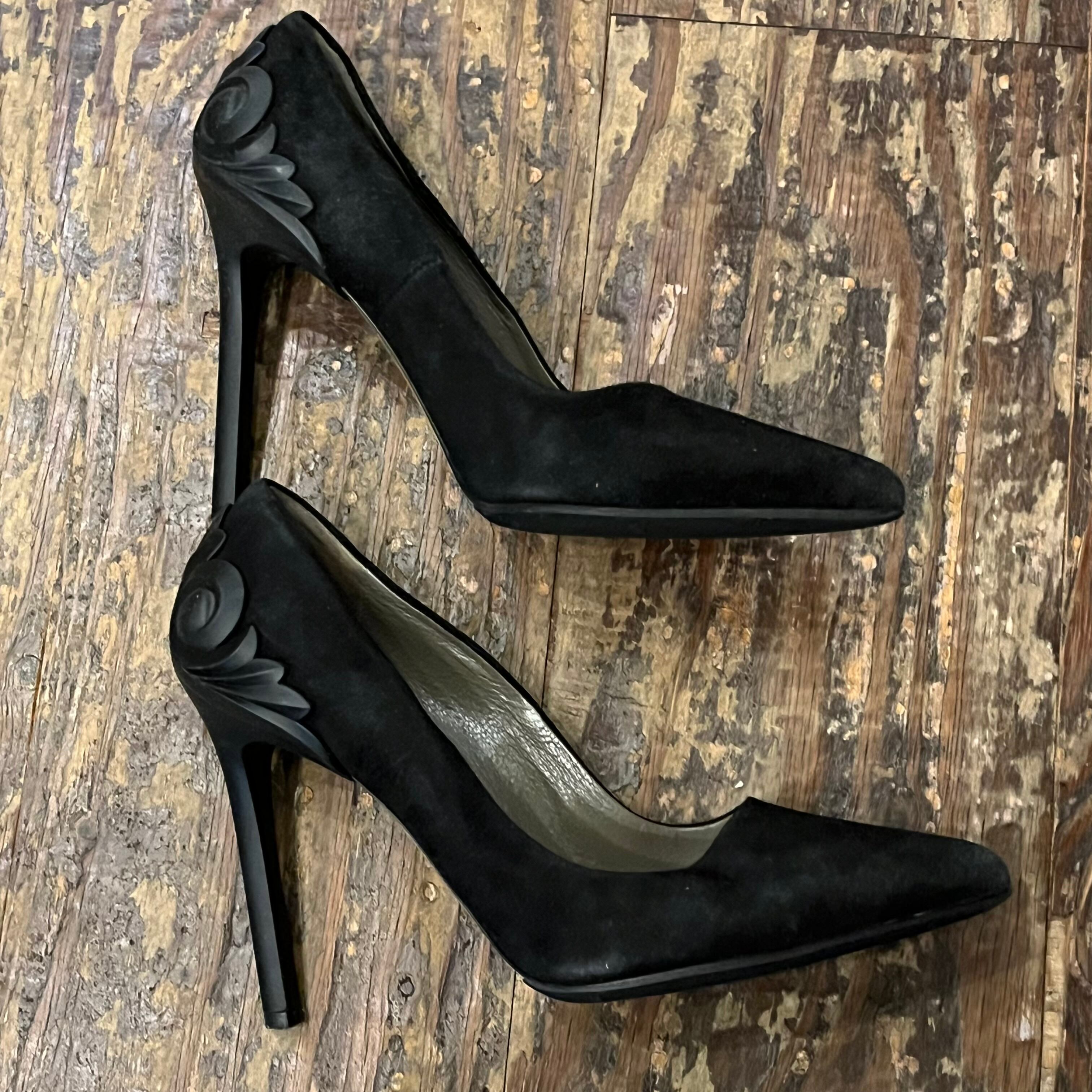 VERSACE ヴェルサーチェ ヒールパンプス ブラック size35 【代官山01