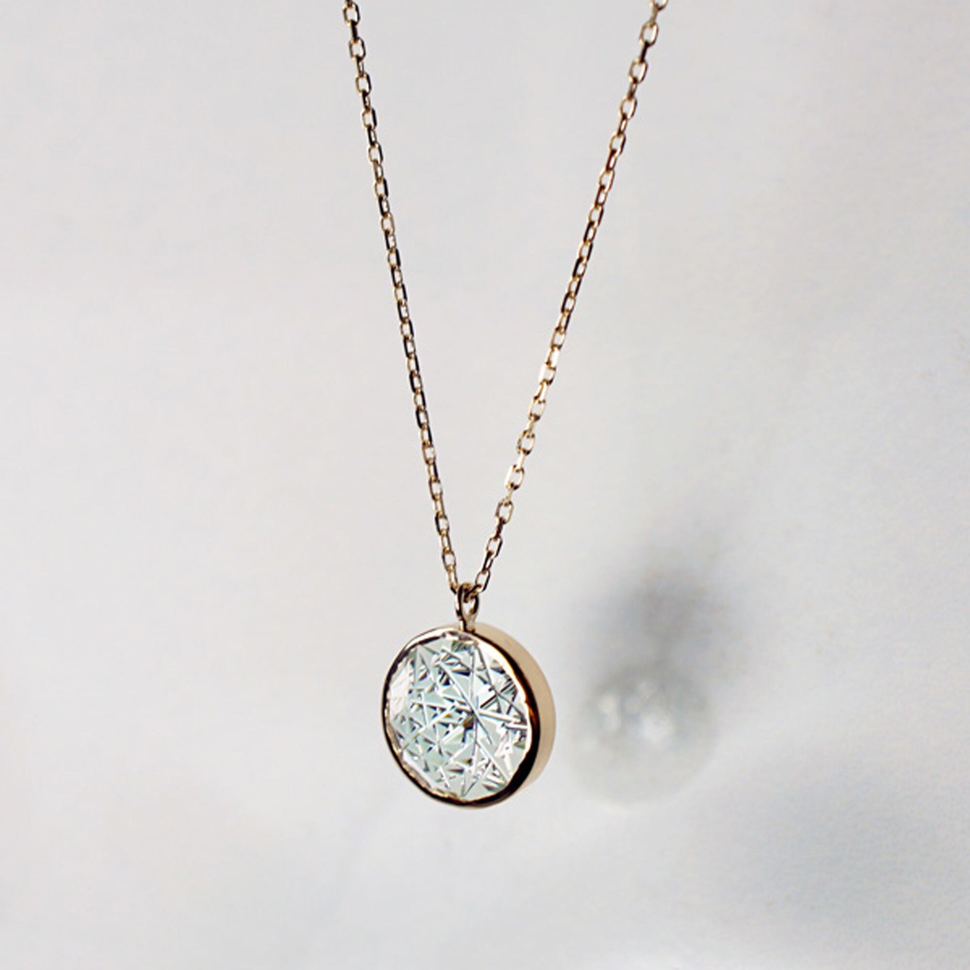 KIRIKO / Green Quartz Necklace （Round / N117-GQ） | Shelby