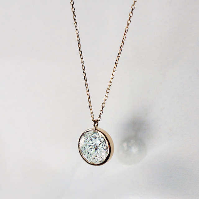 KIRIKO / Green Quartz Necklace （Round / N117-GQ）