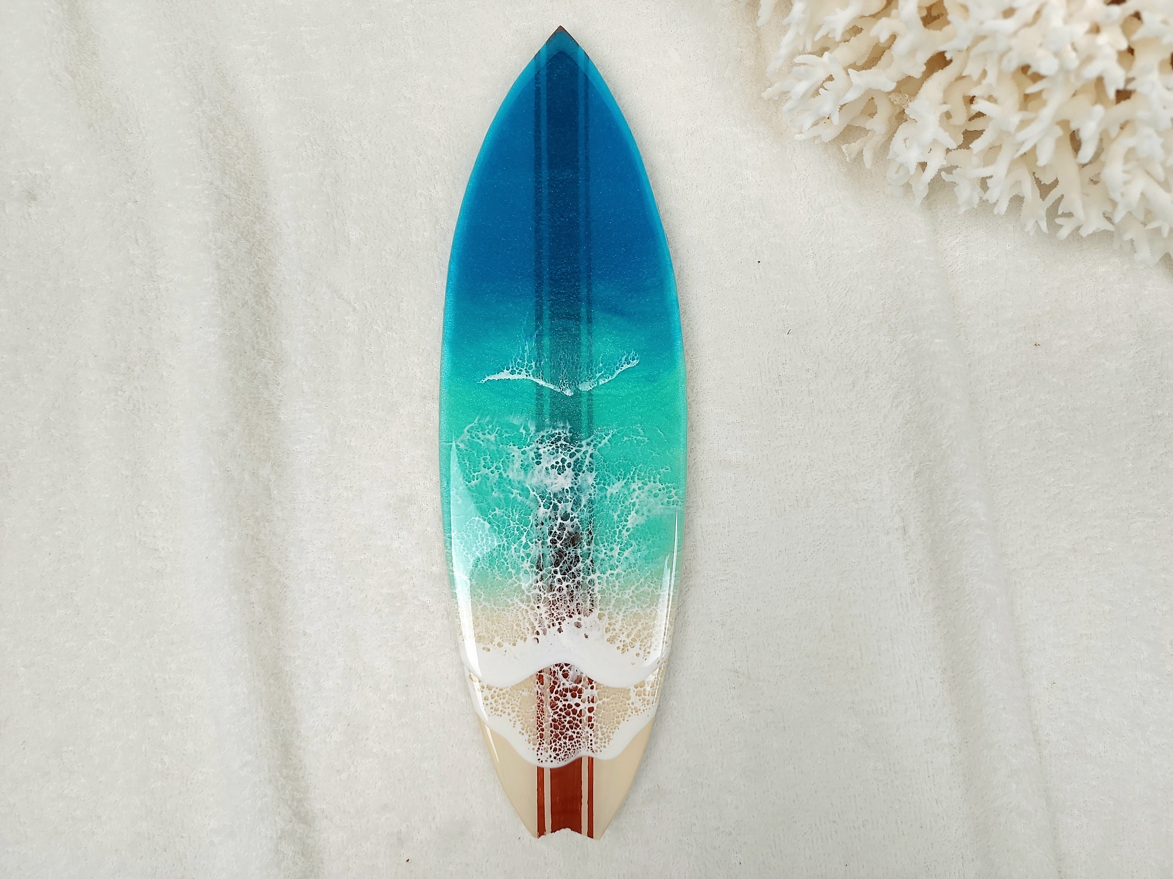 167.オーシャンレジンアート サーフボード型パネル 28㎝