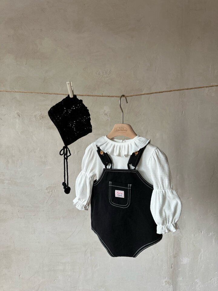 即納】Monbebe サスペンダー サロペット ロンパース baby ベビー