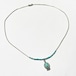 Vintage Southwestern Liquid Silver & Turquoise Beads Necklace With Top