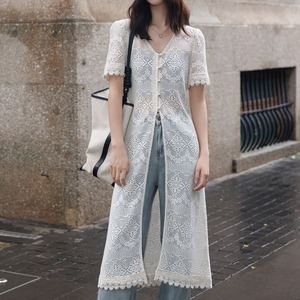 Lace Long Cardigan 501504