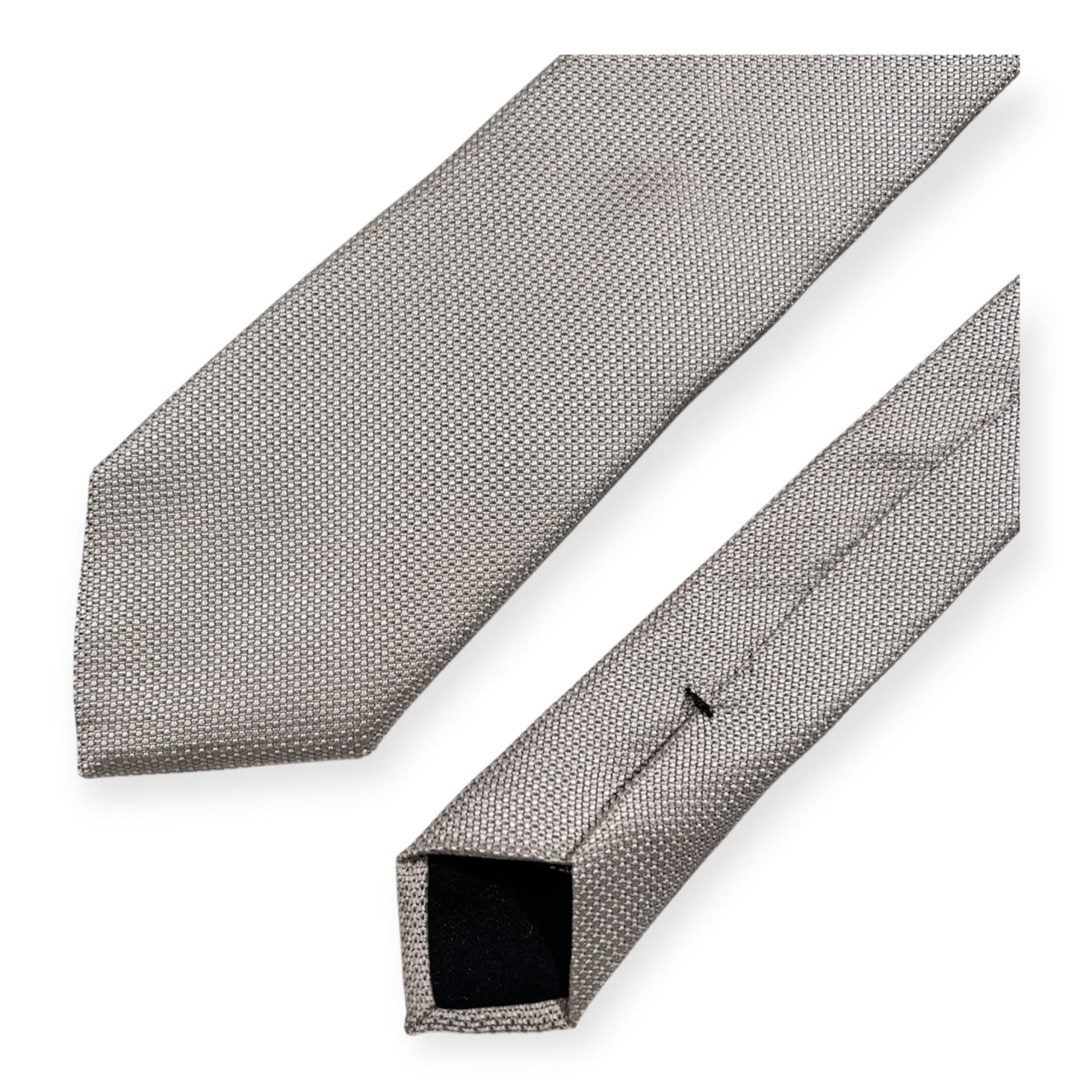 HUGO BOSS ヒューゴボス シルク ネクタイ /シルバー グレー系/イタリア製