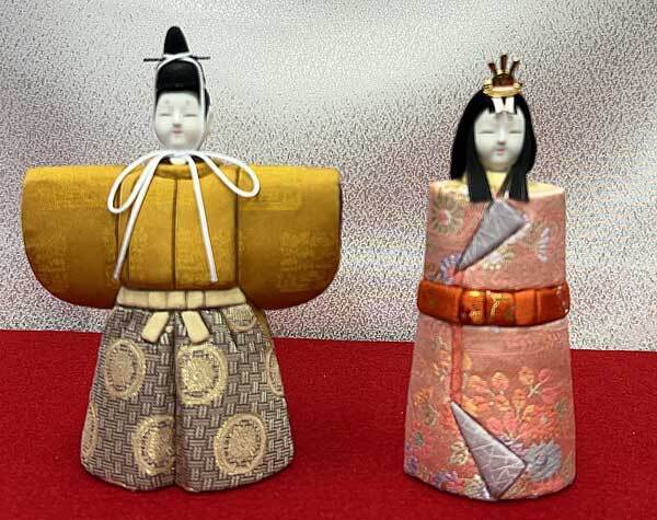 金林真多呂 木目込雛 黄櫨染 立ち雛 金林真多呂 木目込雛 黄櫨染 平