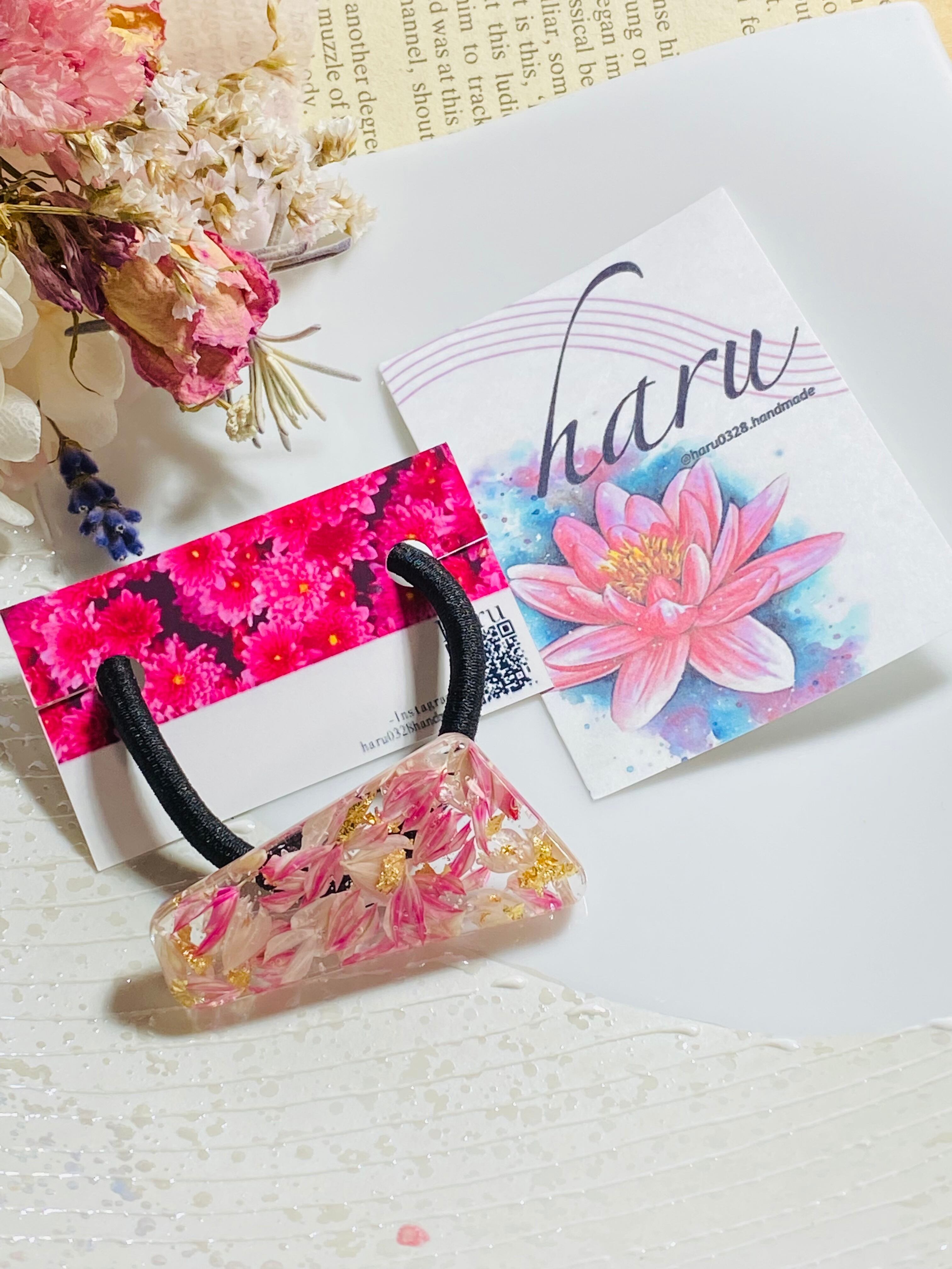 ゾウ　レジンヘアゴム　ダスティピンク　秋 ゾウ レジンヘアゴム ダスティピンク 秋 ゾウ レジンヘアゴム ダスティ