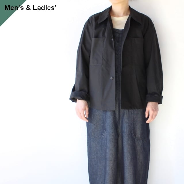 THE HINOKI ザヒノキ Short Shirt Jacket オーガニックコットンウェザーシャツジャケット BLACK | C.COUNTLY ONLINE STORE|メンズ・レディス・ユニセックス通販 powered by BASE