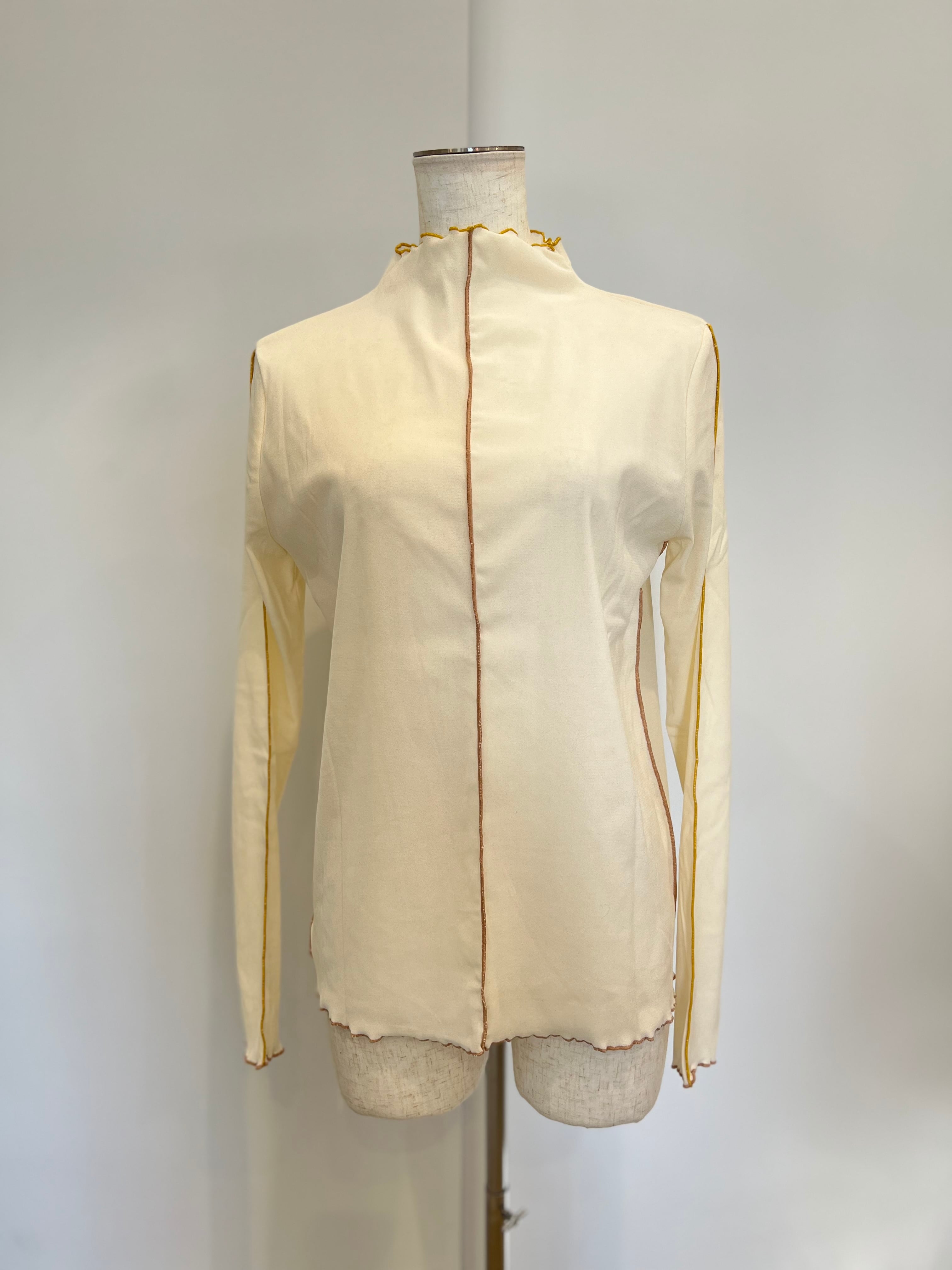 【SELECT】配色メロウボトルネックPO