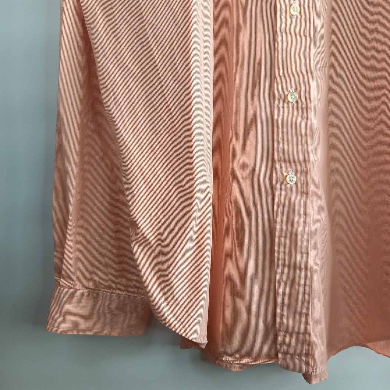 ラルフローレン　BDシャツ　長袖　刺繍ロゴ　オーバーサイズ　ストライプ　17