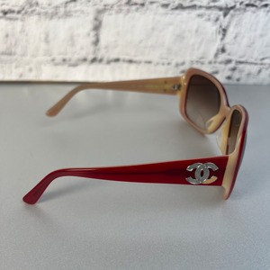 【最終処分SALE】CHANEL シャネル ココマーク  サングラス レッド A-9084