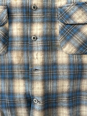 -Pendleton- Vintage 70s XL Board Shirt made in USA