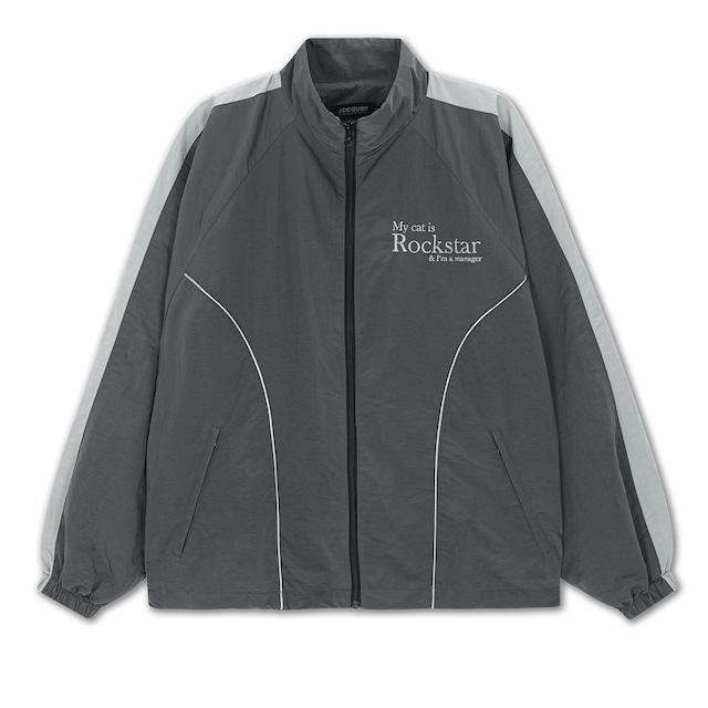 [ JOEGUSH ] My cat is Rockstar Nylon Track jacket (Charcoal) 正規品 韓国ブランド 韓国代行 韓国通販 韓国ファッション