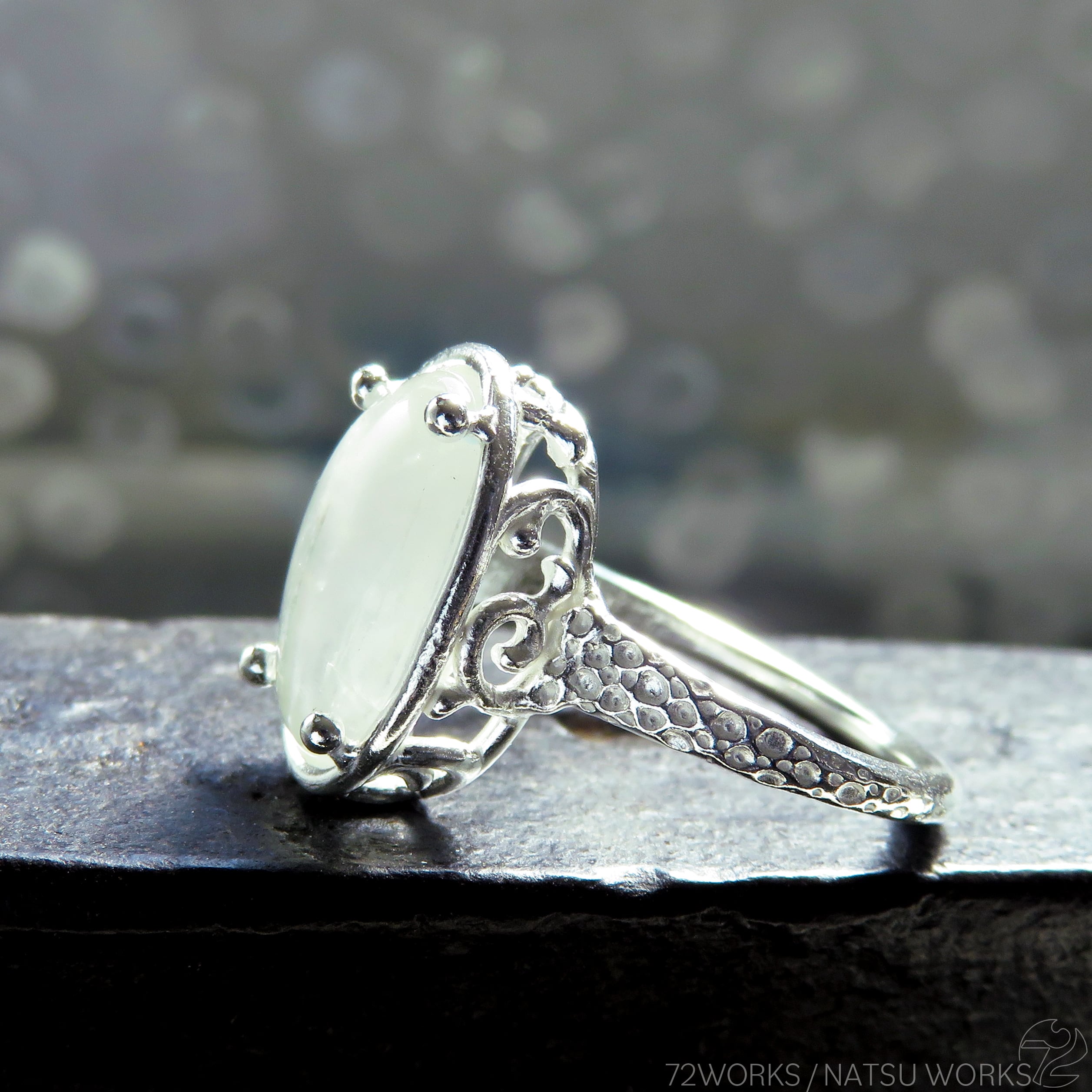 シルキームーンストーン リング / silk Moonstone Ring l シルキームーンストーン リング / silk Moonstone Ring l