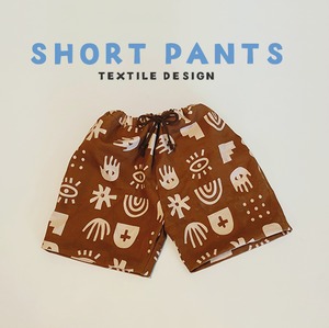 テキスタイル short pants ショートパンツ　＜1pc＞