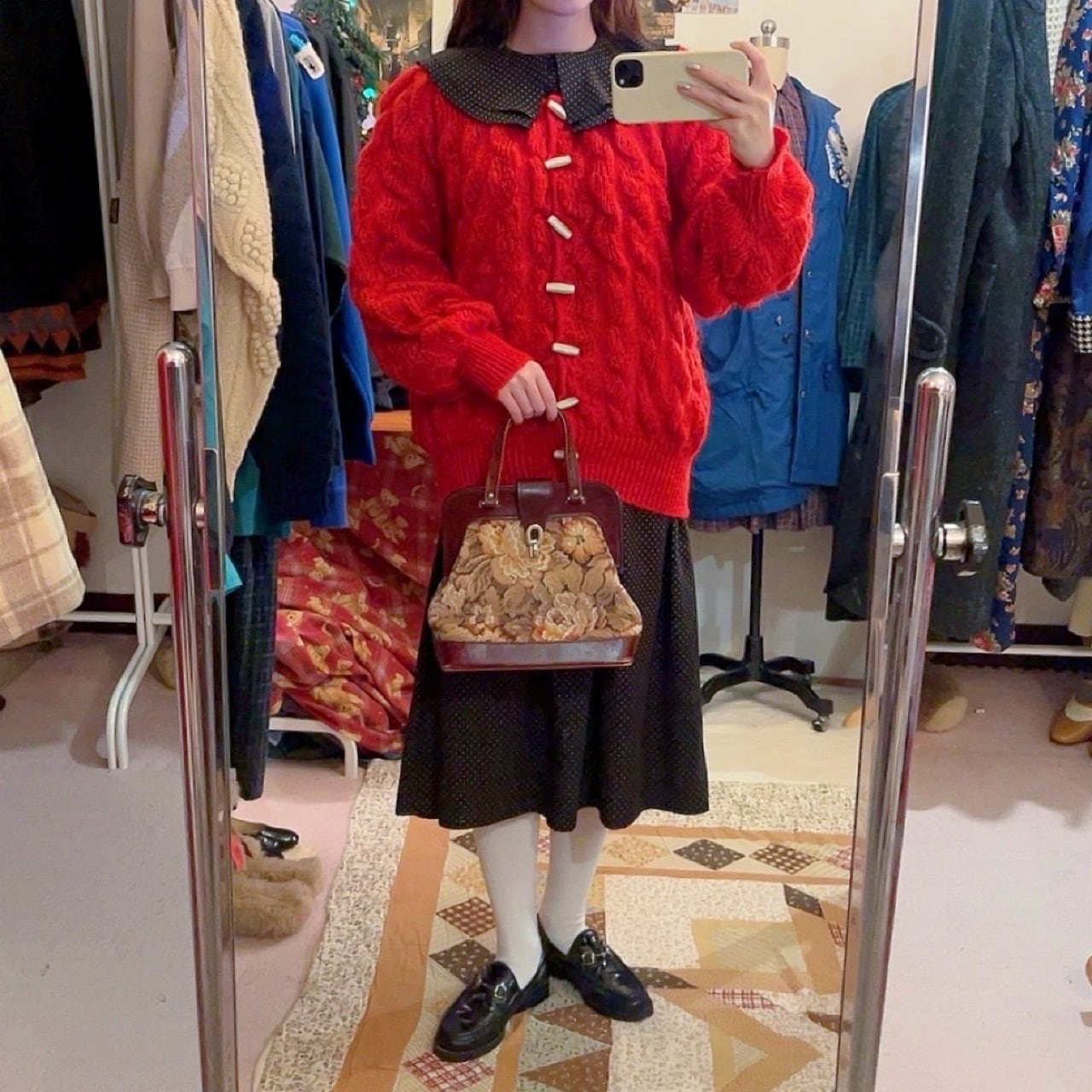 flower gobelin hand bag