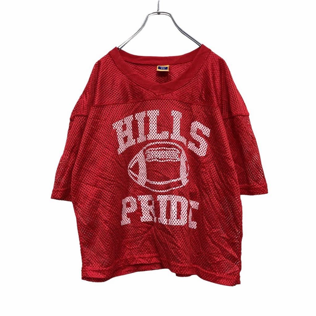 PRO MARK 半袖 メッシュ トップス S/M レッド ホワイト ラグビー