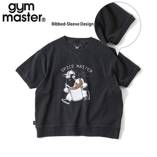 gym master ジムマスター 6.2oz ピグメント SPICE MASTER ビッグTシャツ|ヴィンテージ加工 オーバーサイズ 半袖TEE G733783-F チャコール
