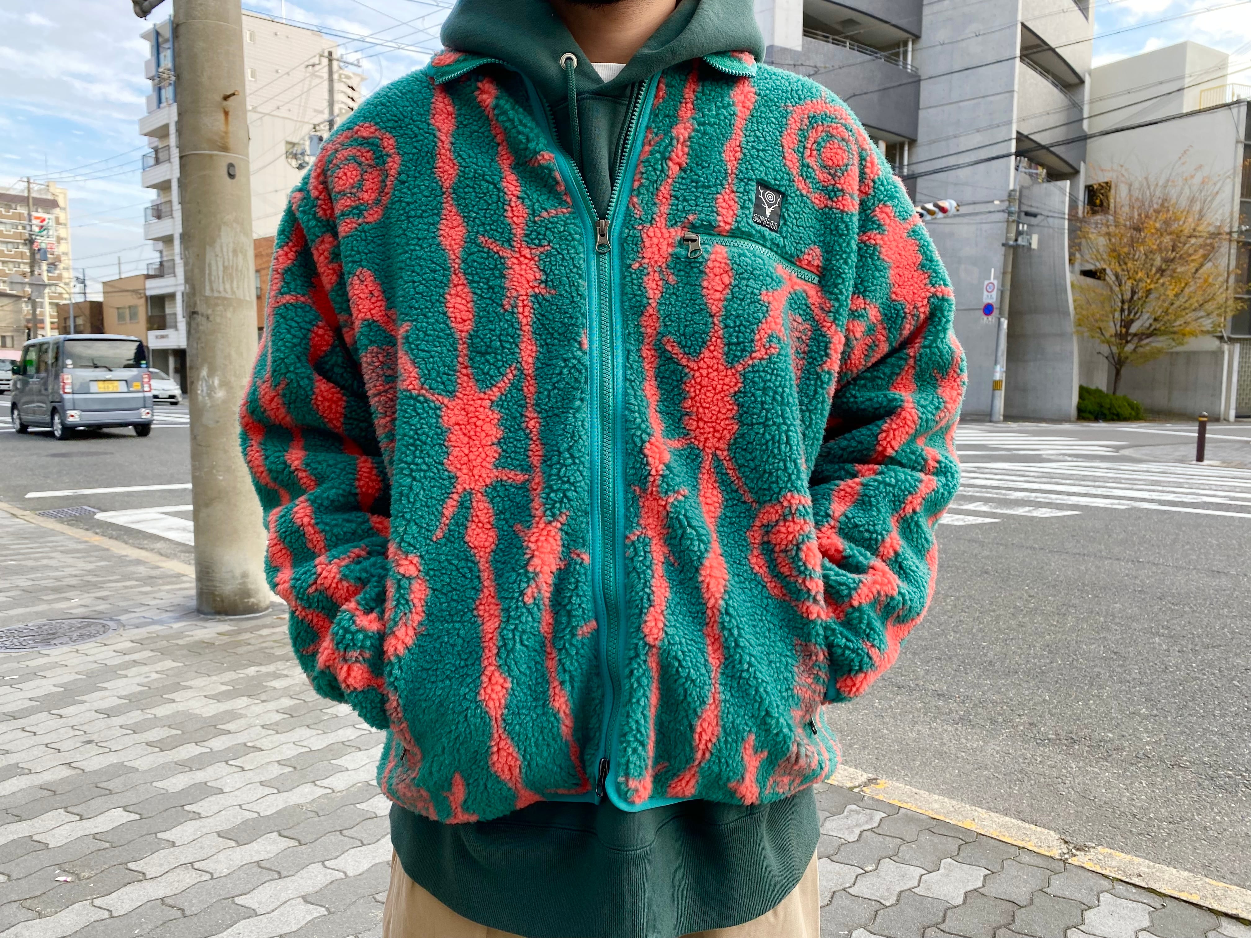 オイルペイント supreme シュプリーム south2west8 フリースジャケット