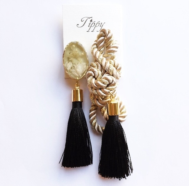 rope tassel pierce / earring