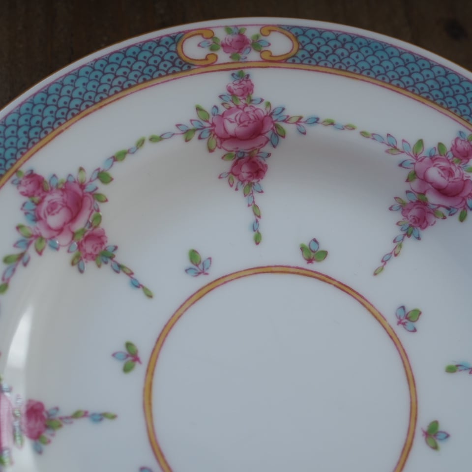 希少】英国アンティーク ミントンペルシアンローズ トリオA カップ