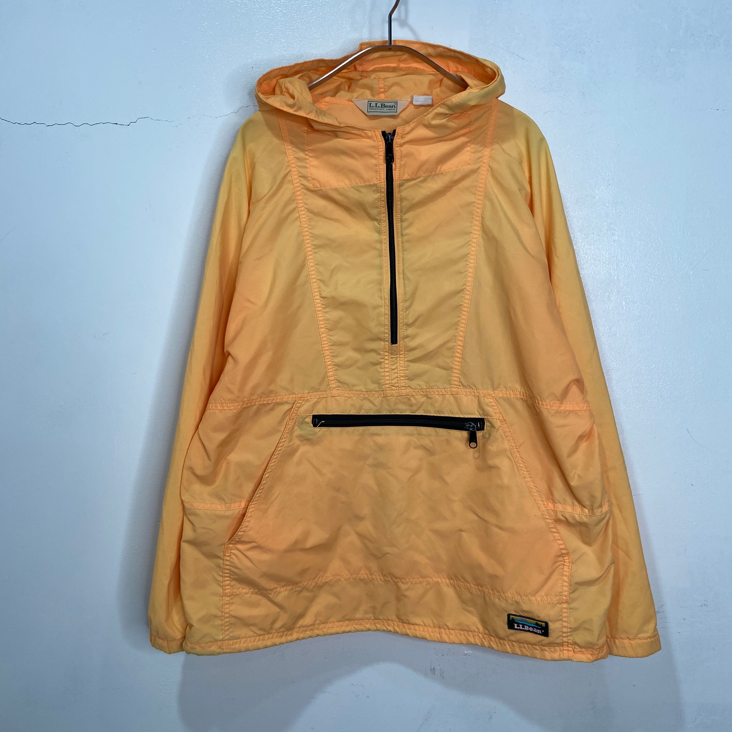 L.L.bean アノラックパーカ90s usa製 イエロー ナイロン | 古着 L.L.bean アノラックパーカ90s usa製 イエロー ナイロン | 古着