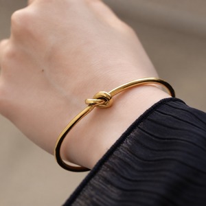 316L knot bangle 2   #b54