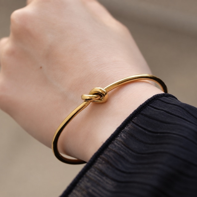 316L knot bangle 2   #b54