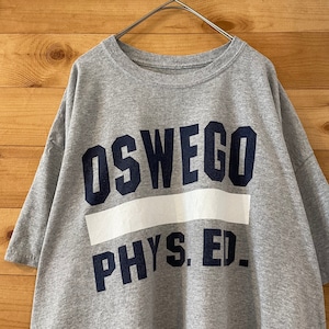 【USA古着】OSWEGO プリント 半袖 Tシャツ メンズXL相当 アメリカ古着