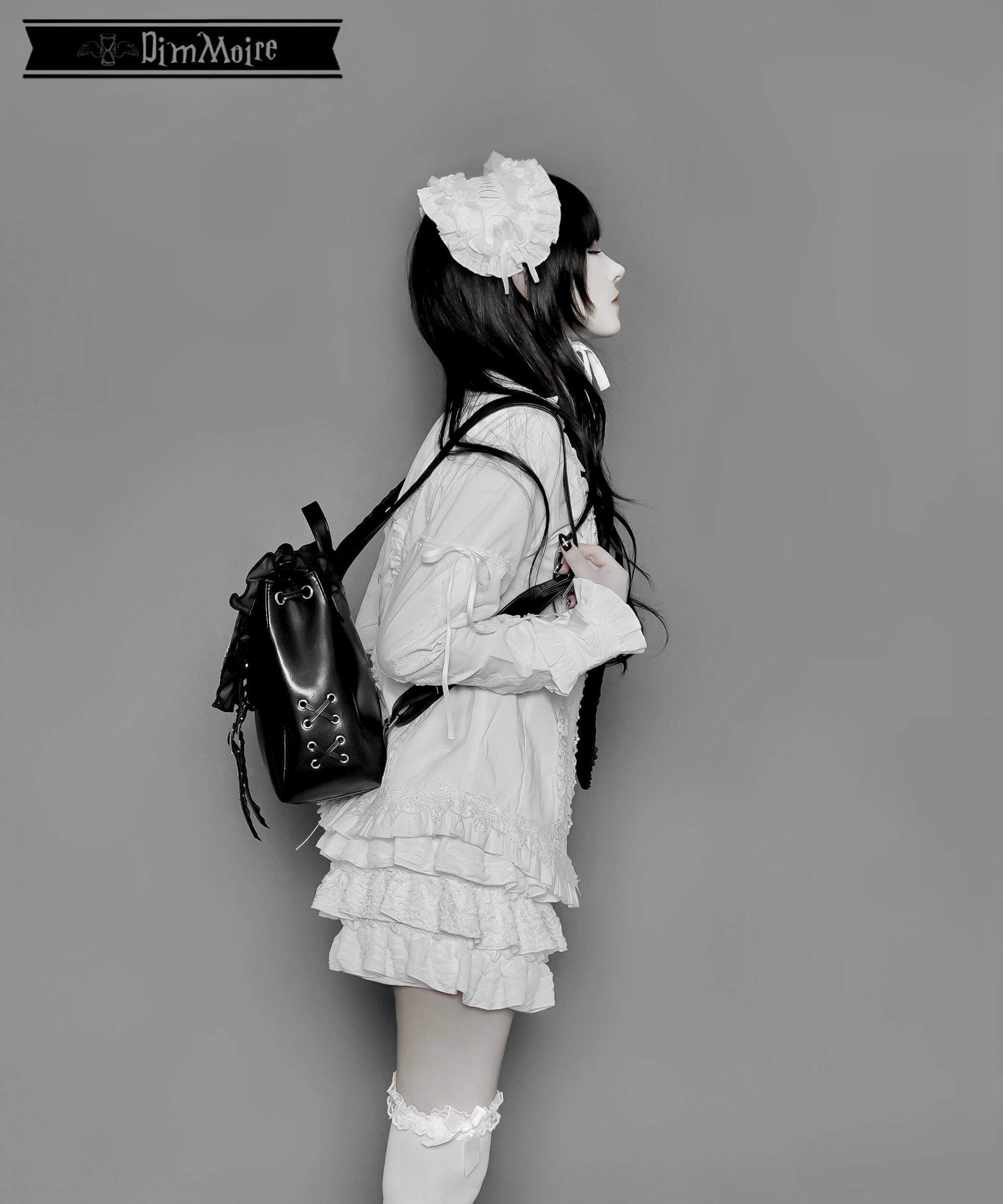 HeartCoreフリルミニリュック 【Black】 | DimMoire 