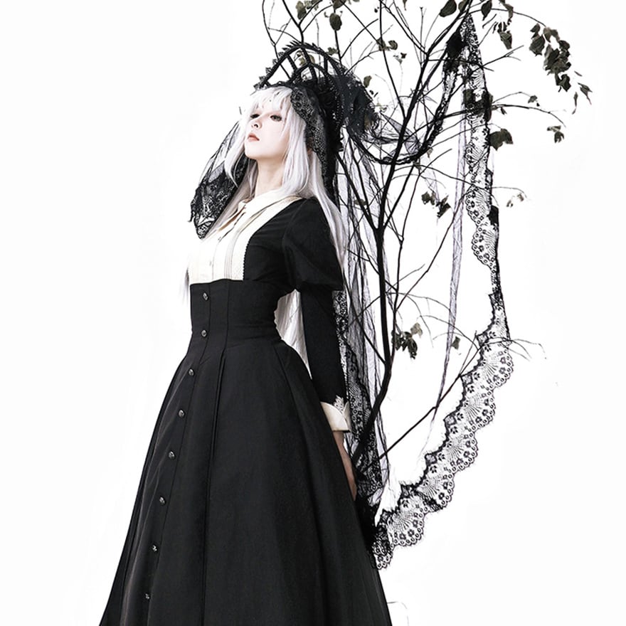 ミリロリ風 修道女 セットアップ シスター風 クラシカル エレガント