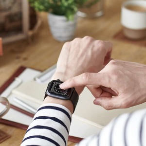 ELECOM Apple Watch 49/46/45/44/42mm用 ミラネーゼ ステンレスバンド AW-44BDSSMBK