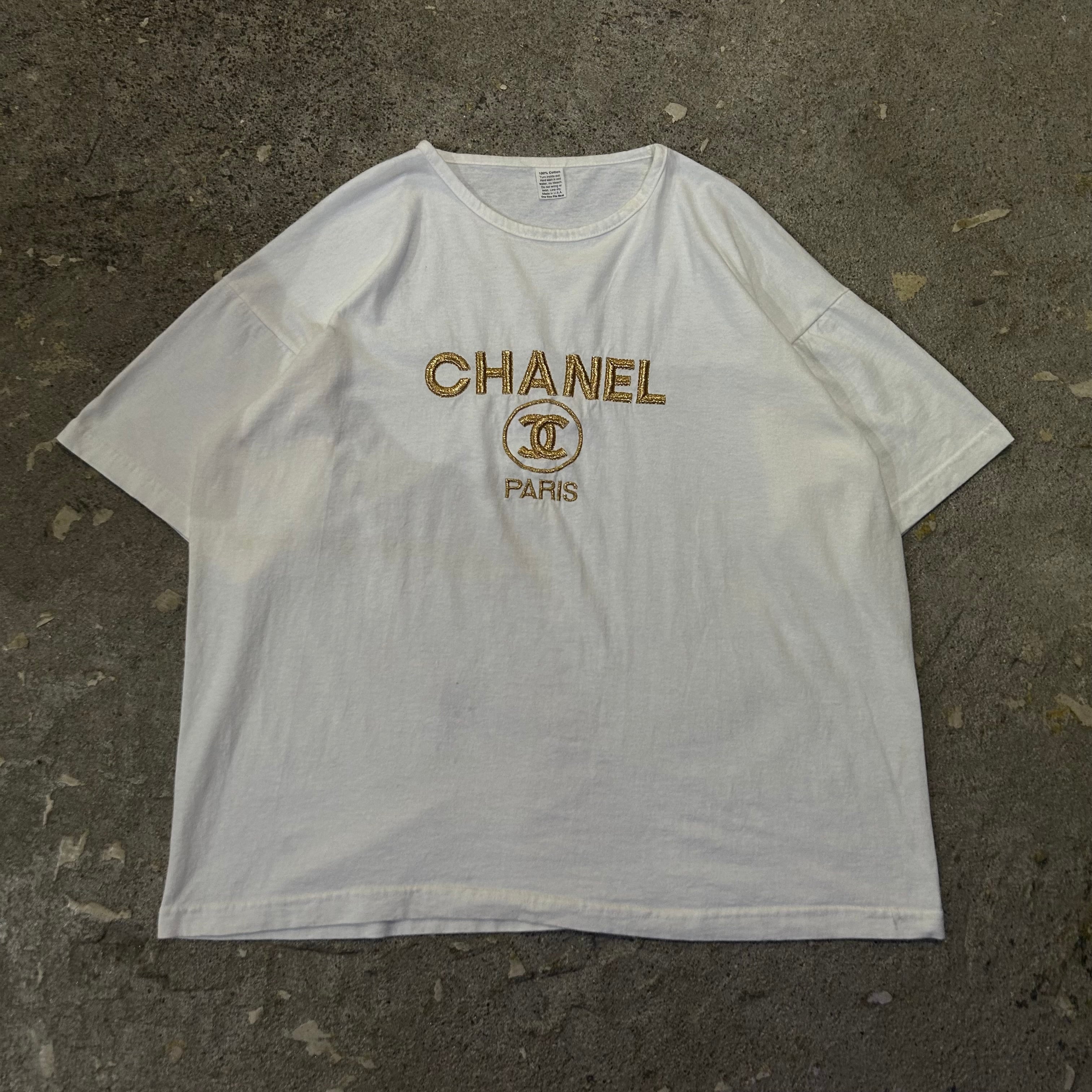 Vintage Bootleg Chanel Embroidery Logo Sweatshirt, Women's Fashion, Tops,  Shirts on Carousell