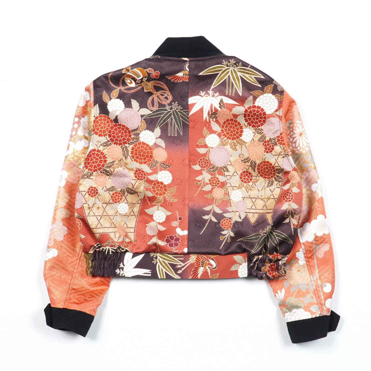 【BJK-L012】再構築リバーシブル着物ボンバー  KIMONO REVERSIBLE BOMBER JACKET