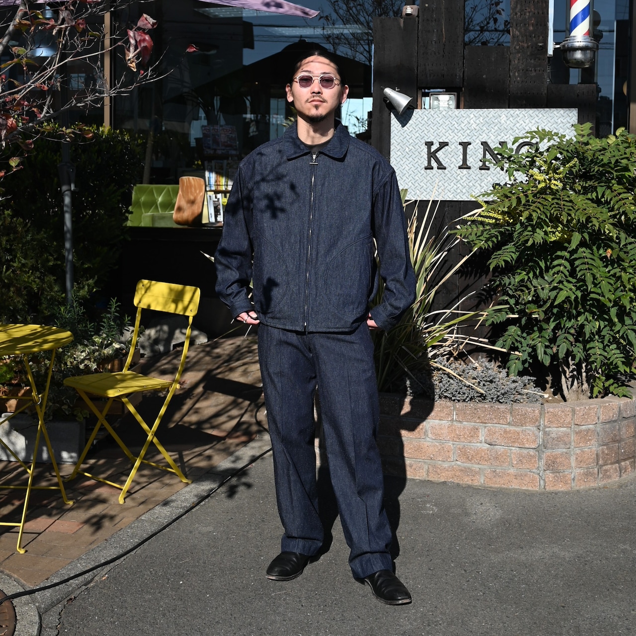 OLD JOE / DOUBLE-PLEATED SMARTY TROUSER